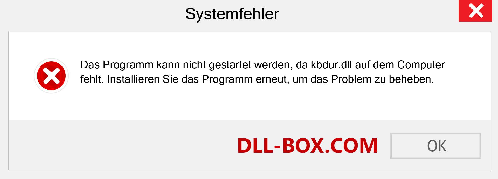 kbdur.dll-Datei fehlt?. Download für Windows 7, 8, 10 - Fix kbdur dll Missing Error unter Windows, Fotos, Bildern