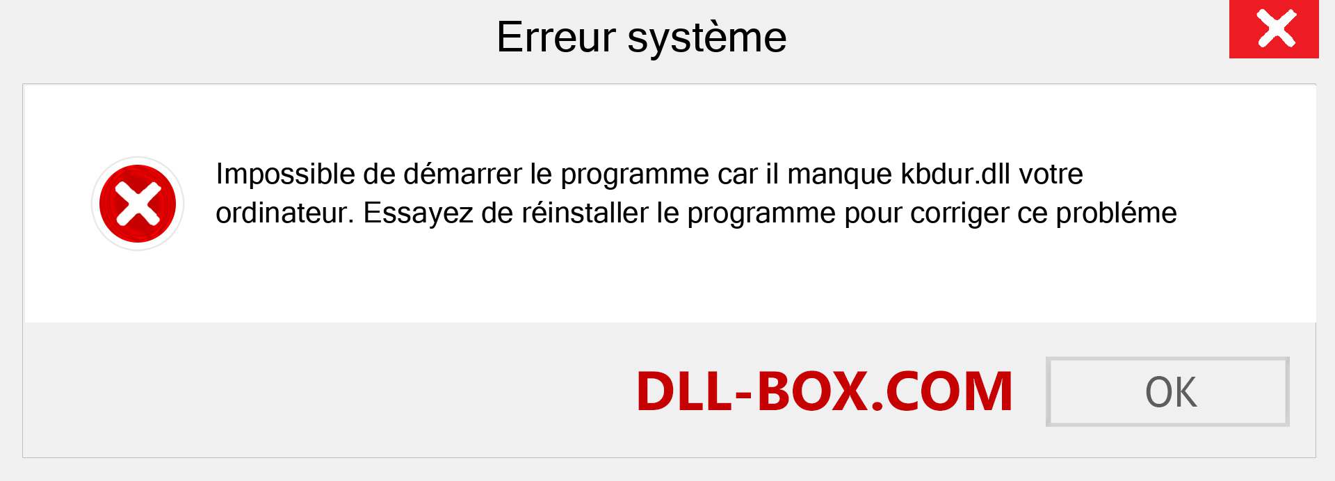 Le fichier kbdur.dll est manquant ?. Télécharger pour Windows 7, 8, 10 - Correction de l'erreur manquante kbdur dll sur Windows, photos, images